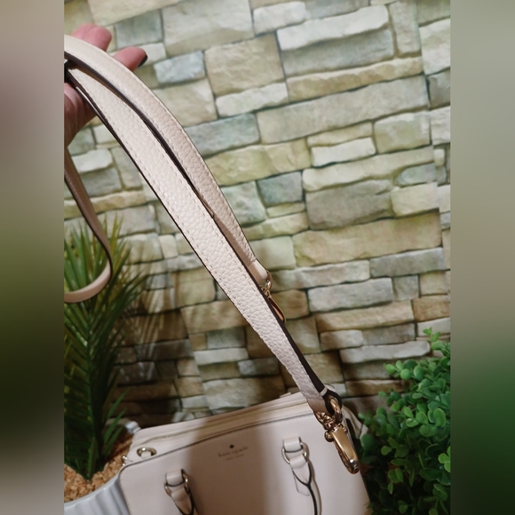 KATE SPADE Cream/Taupe Satchel Bag Mulberry Street - Picture 2 of 8